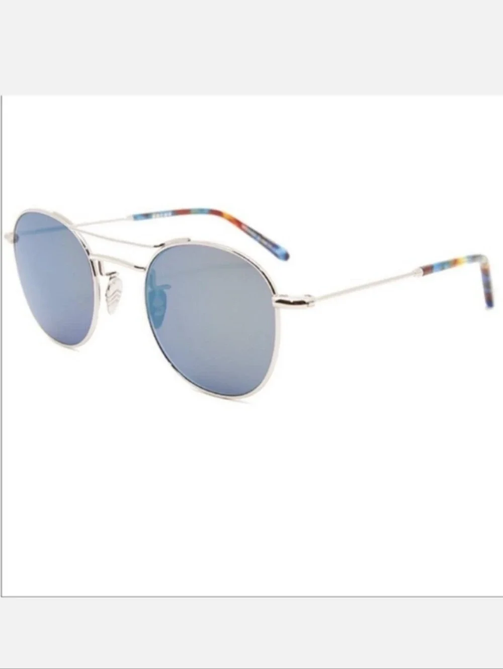 NWB Krewe Orleans Titanium Blue Steel Silver Mirror